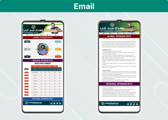 Sponsorship on Email